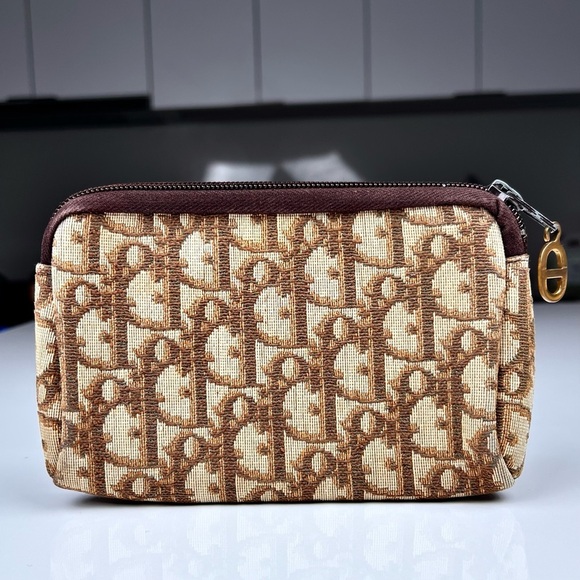 Dior Oblique Brown Canvas Bag Case - Picture 2 of 8